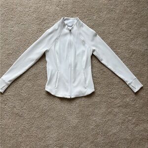 Women's White Zip-Up Jacket